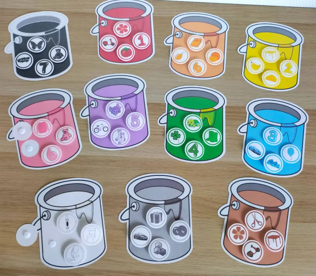 Support - Pots de peinture